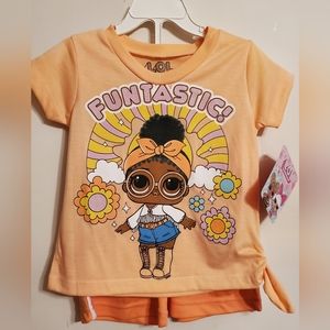 LOL Surprise Short set, Size 2T, New with tags